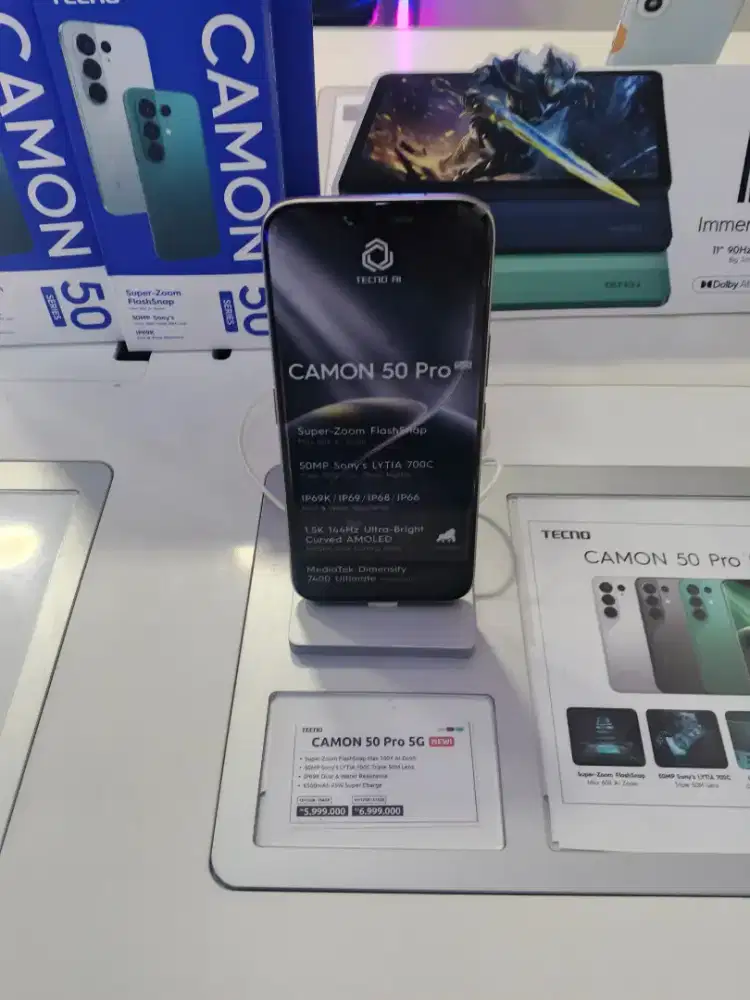 TECNO CAMON 50 PRO 5G RAM 8/256GB Harga Promo Mulai 15/perhari