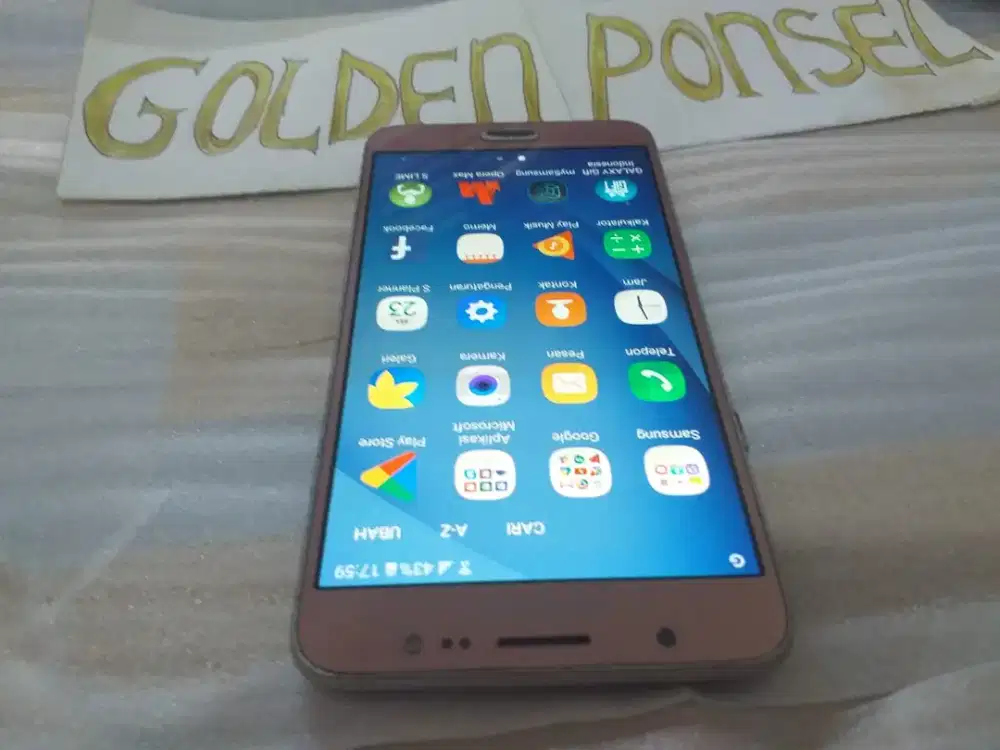 Samsung J7-6 ORI.2Flash.4G.16Gb/Ram2Gb-Golden Ponsel