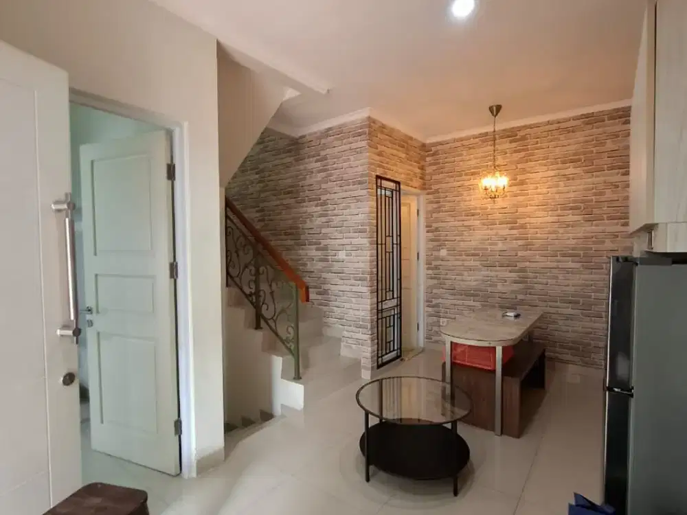 Disewakan Rumah Cluster Elista Village KT 3+1 di Gading Serpong!! Full Furnished, Lengkap dan Murah!!