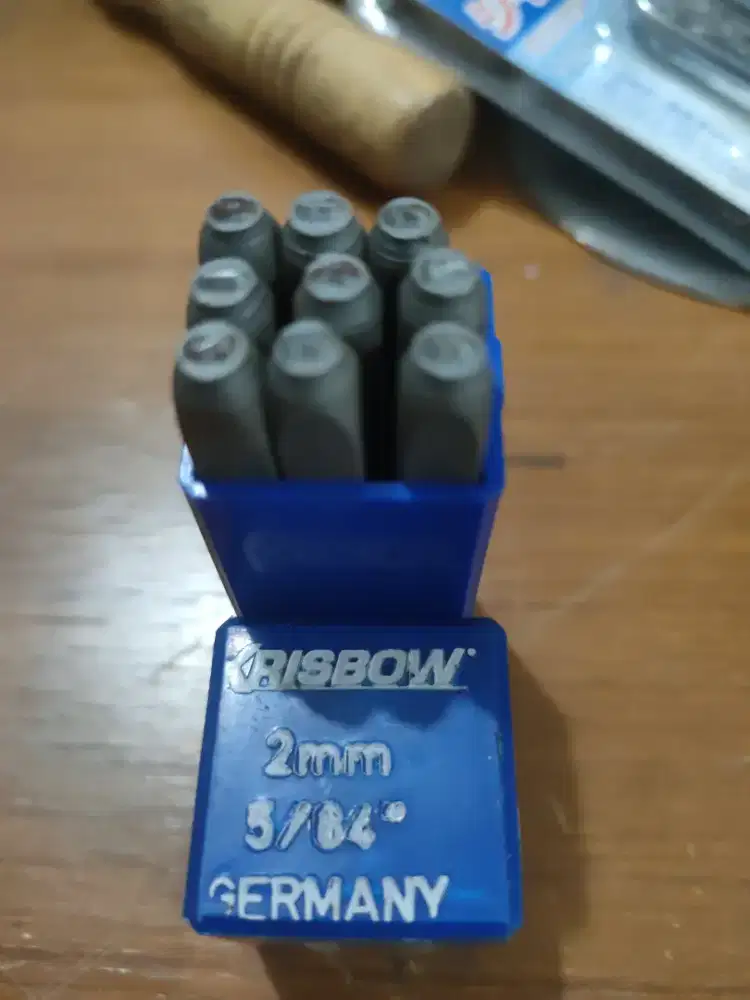 Krisbow Punch Number Set 2mm Made in Germany Original–Number Stamp 0-9