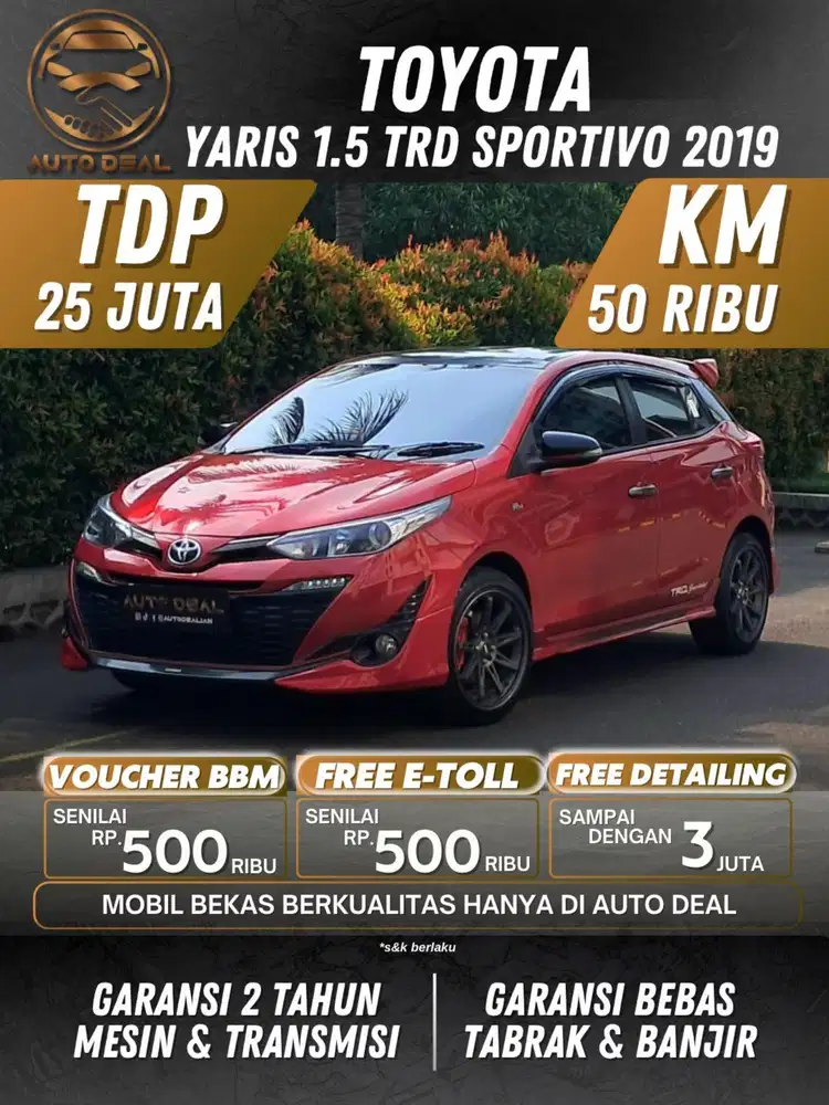 ISTIMEWA!!! Toyota Yaris 1.5 TRD S 7-AB 2017 AT SUPER MULUS