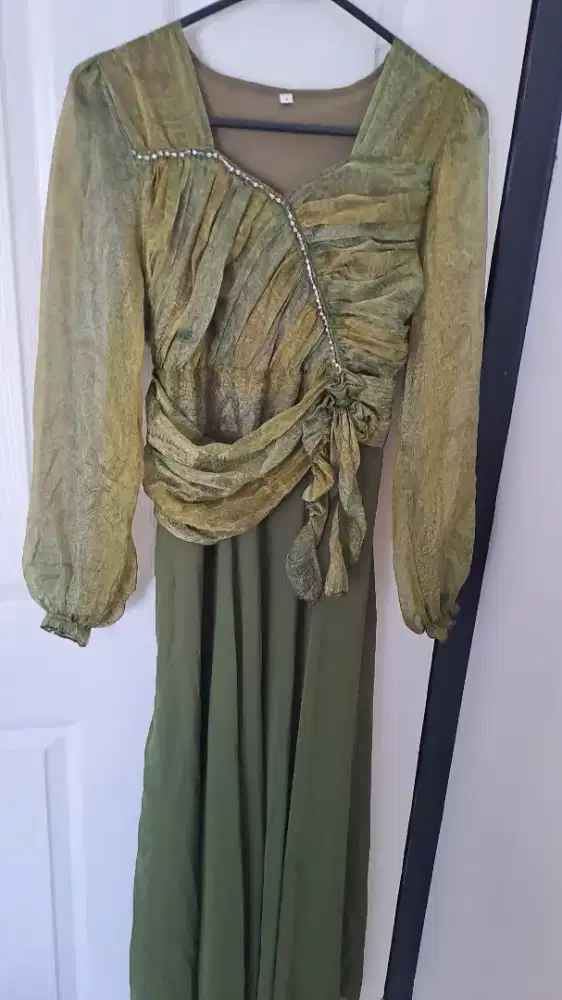 Gaun Dress Wanita Hijau