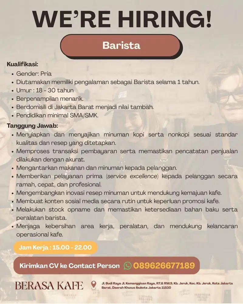Lowongan Barista