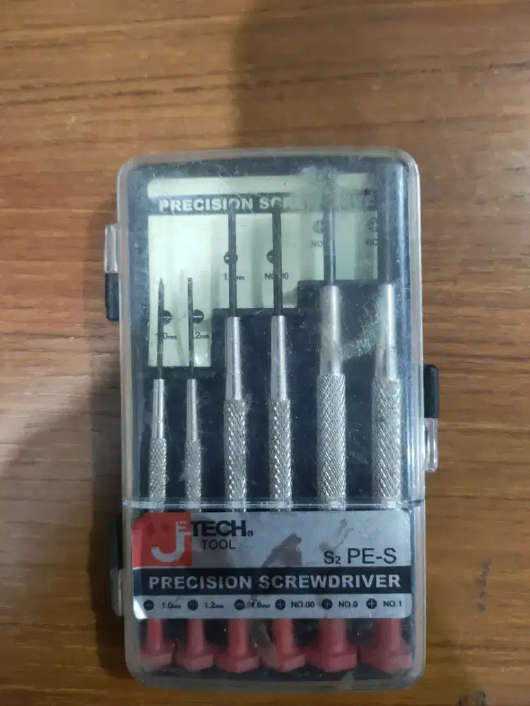 JETECH Precision Screwdriver Set S2 PE-S Original–Obeng Presisi 6 Pcs
