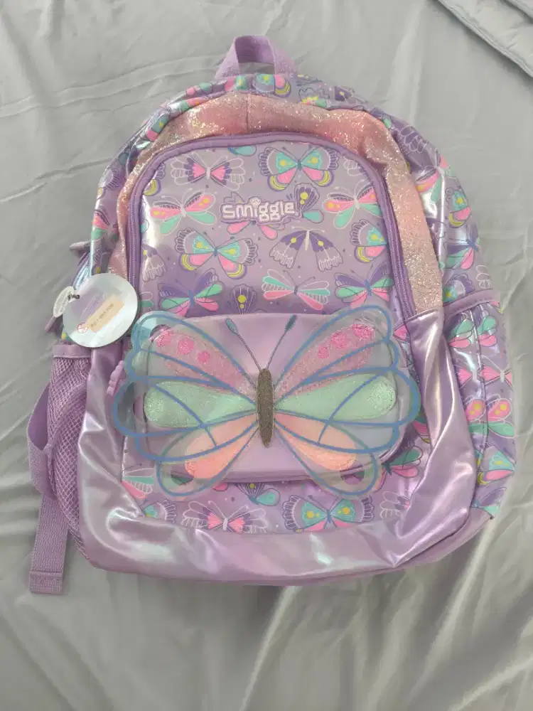 Original Smiggle Butterfly Back Pack/Tas Sekolah Anak