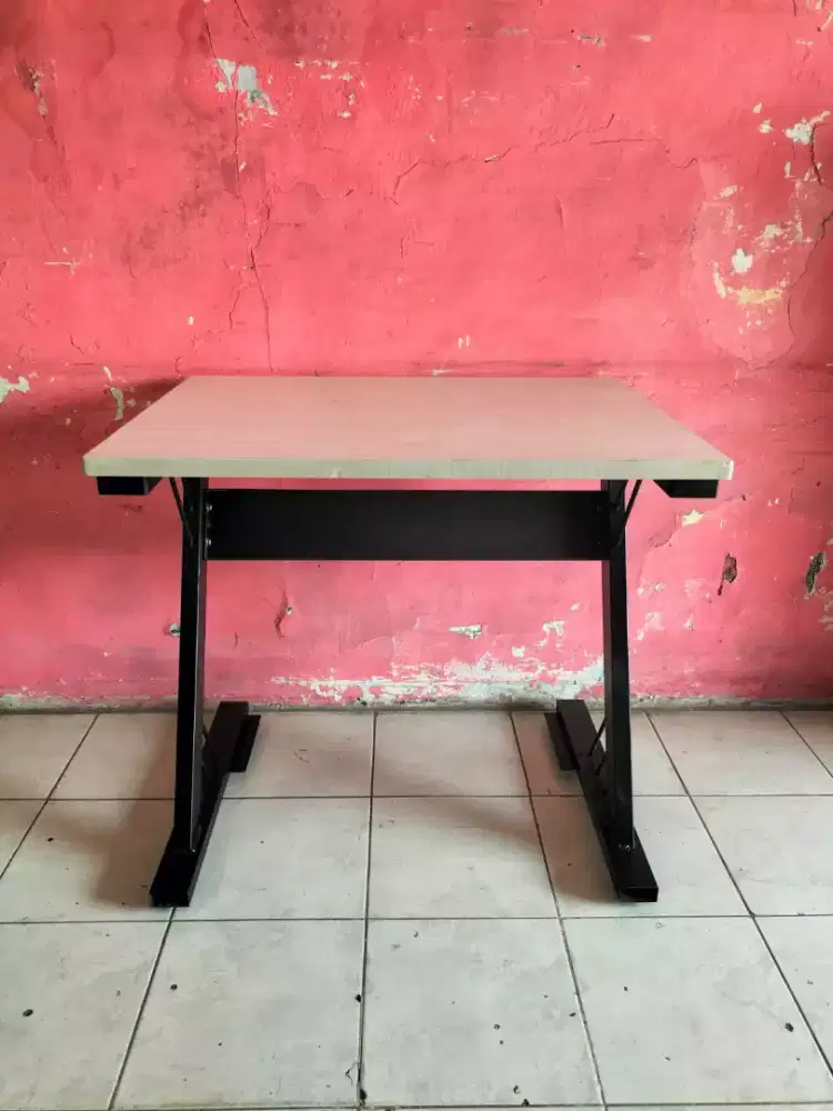 Meja Lab/Meja PC/Meja kantor (full kaki besi)