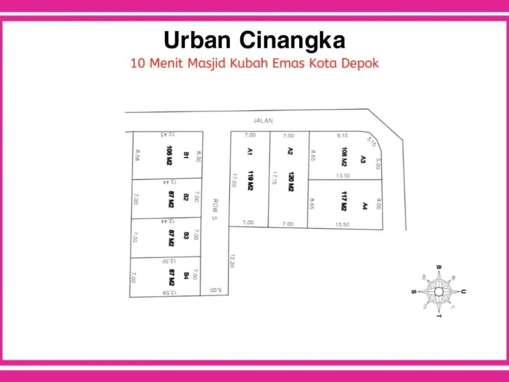 Kavling Cluster 6 Menit Depok Fantasy Land Sudah Free SHM
