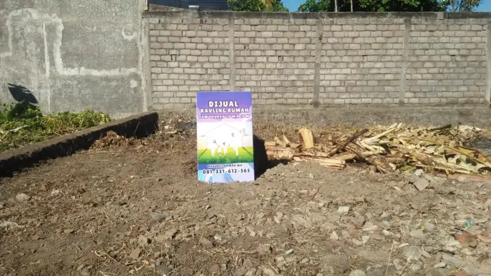 DI JUAL TANAH UKURAN 10×10, ATAS NAMA PRIBADI, SUDAH SHM