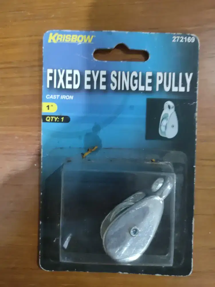 Krisbow Fixed Eye Single Pulley 1 Cast Iron Original – Baru