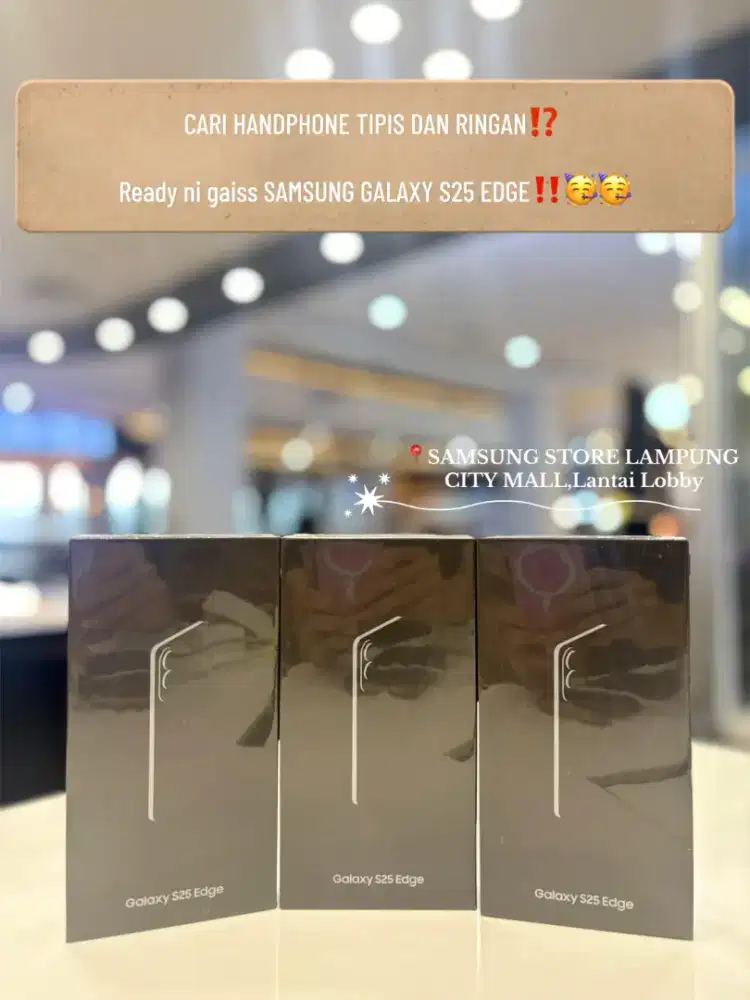 READY S25 EDGE bisa cicilan 0% dp