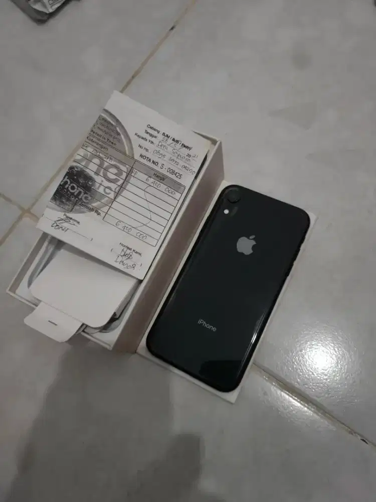 IPHONE XR BLACK 128GB EX KEMENPRIN