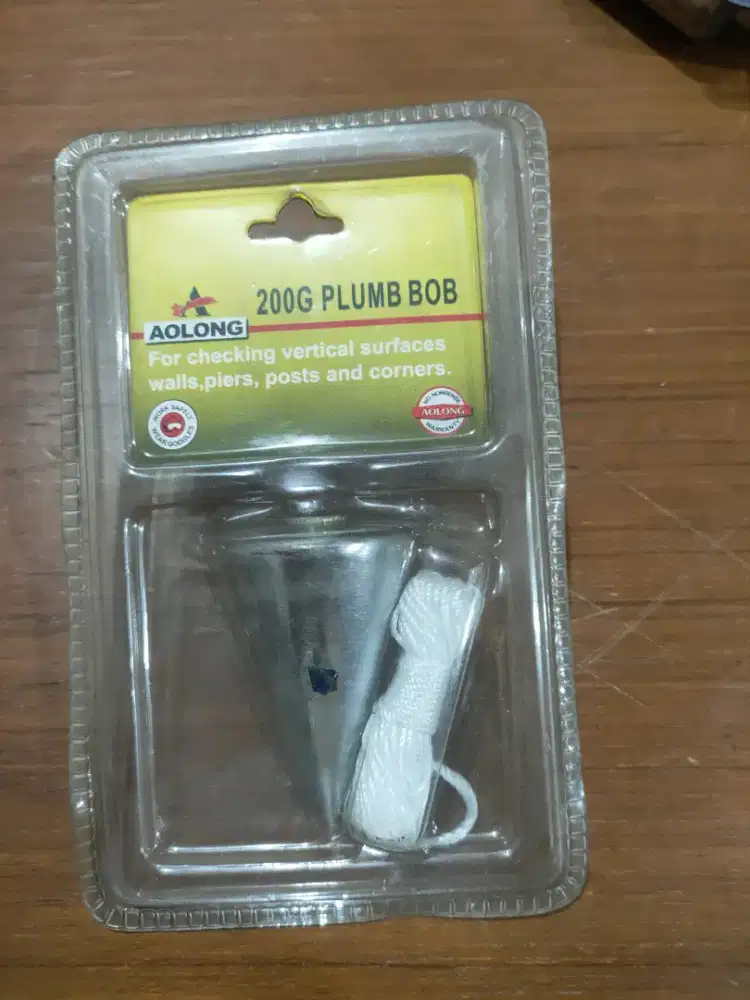 AOLONG Plumb Bob 200 Gram Bandul Unting-Unting Tukang – Baru