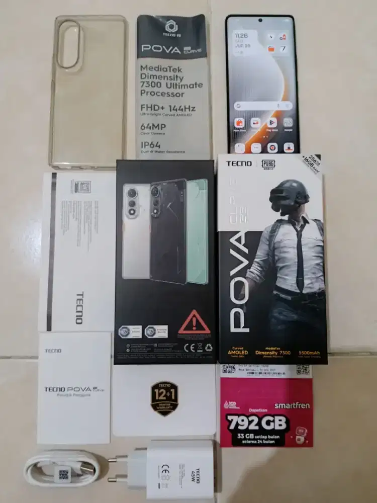 Tecno pova Curve 5G 8/256 seperti baru