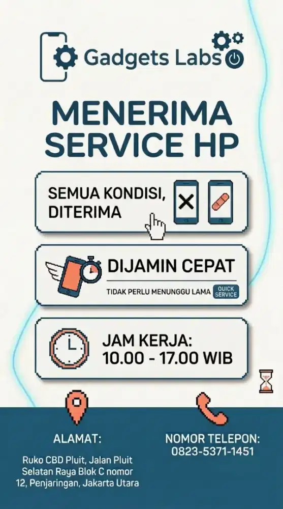 Service HP iPhone Android dan Laptop - Jakarta Utara