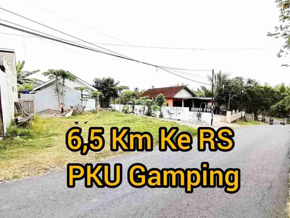 Tanah Kavling Tepi Jalan Aspal dekat Sekolah Budi Mulia 2 Sedayu