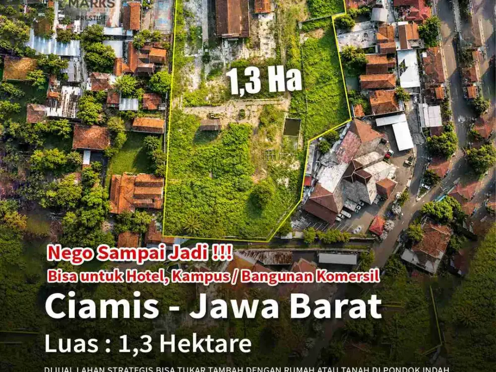 Dijual Lahan Strategis Pusat Kota Ciamis