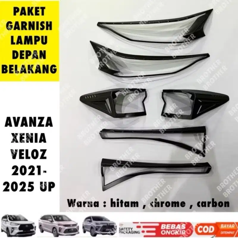 Garnish Lampu Velos Depan Belakang