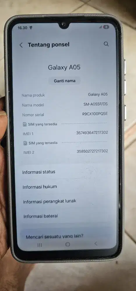 dijual samsung A05