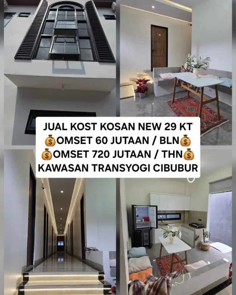 JUAL KOST KOSAN NEW DESEMBER 2025 DEKAT PINTU TOL TRANSYOGI CIBUBUR