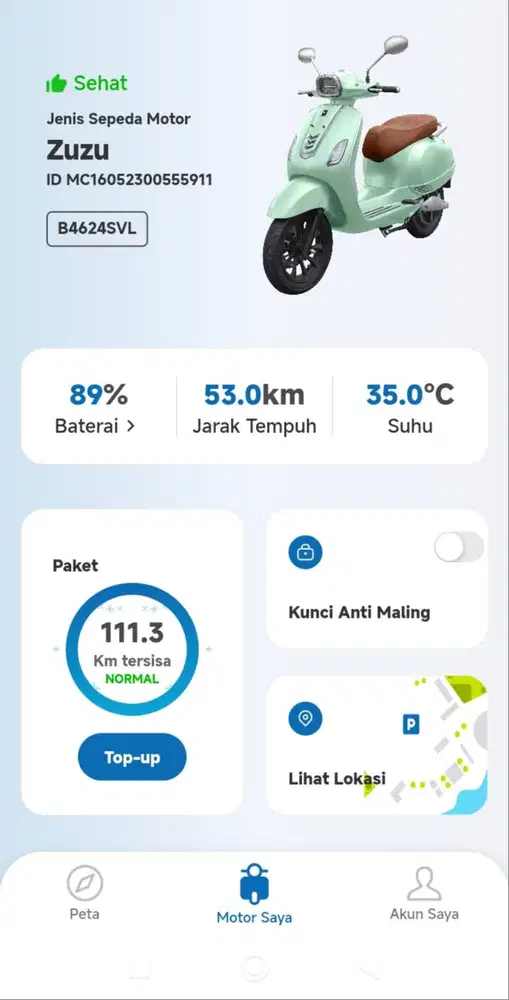 Motor listrik zuzu smooth