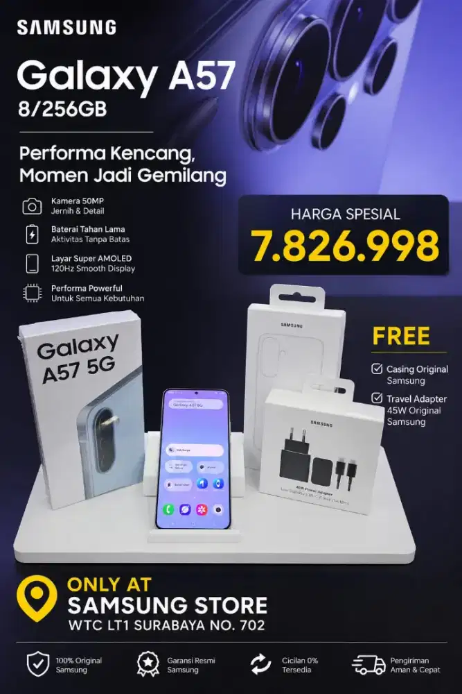 SAMSUNG GALAXY A57 SERIES || GARANSI RESMI SAMSUNG