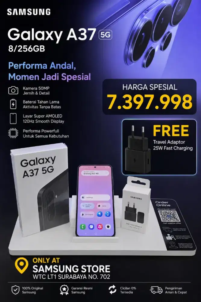 SAMSUNG GALAXY A37 SERIES || GARANSI RESMI SAMSUNG