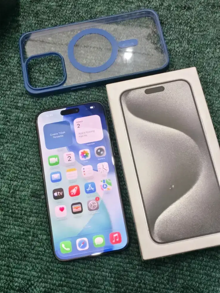 iPhone 15 Promax 256gb blue titanium