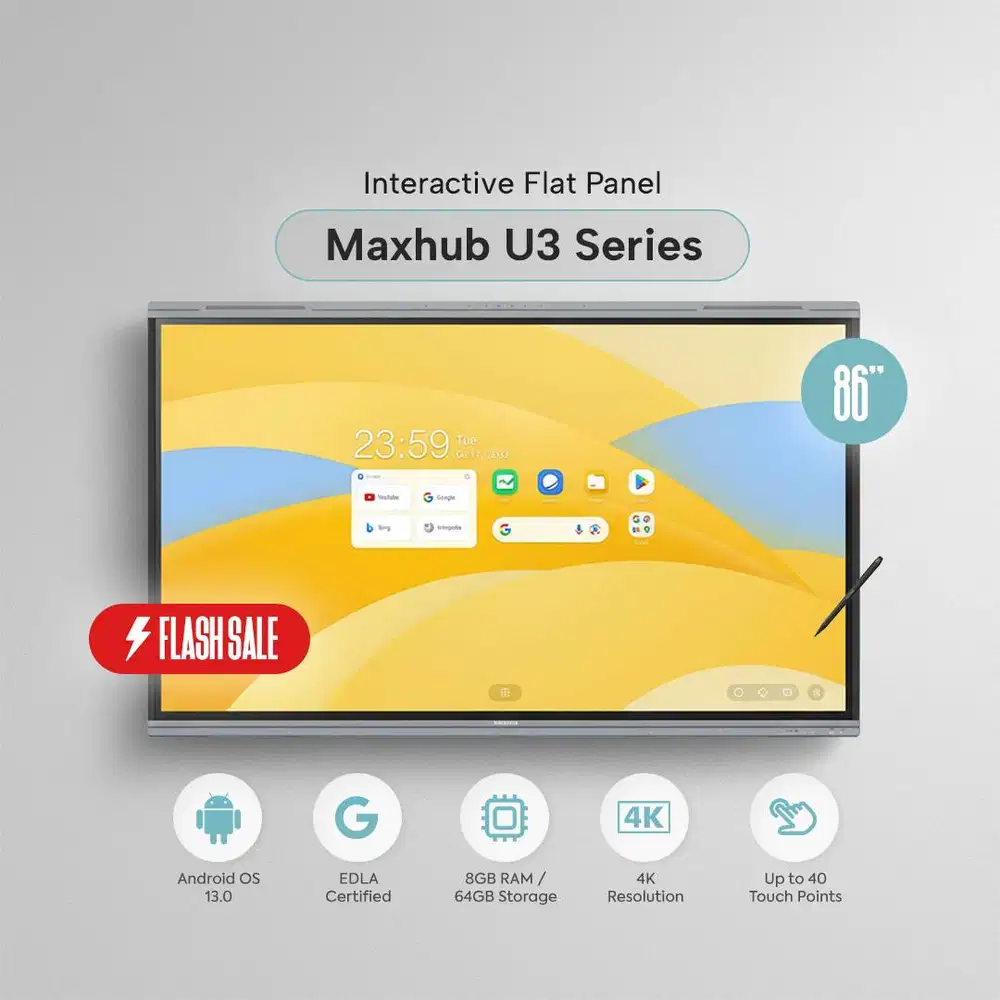 Maxhub Interactive Flat Panel U3 Series 86 inch