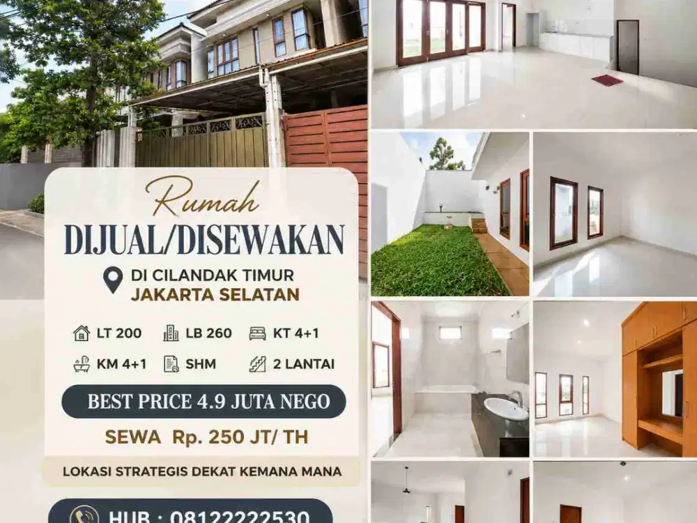 Rumah minimalis Dijual dibawah pasar bagus terawat Cilandak Timur Jakarta selatan dibawah pasar
