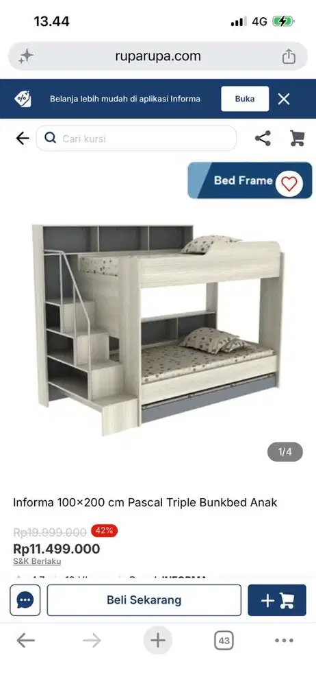 Kasur Bunkbed Informa