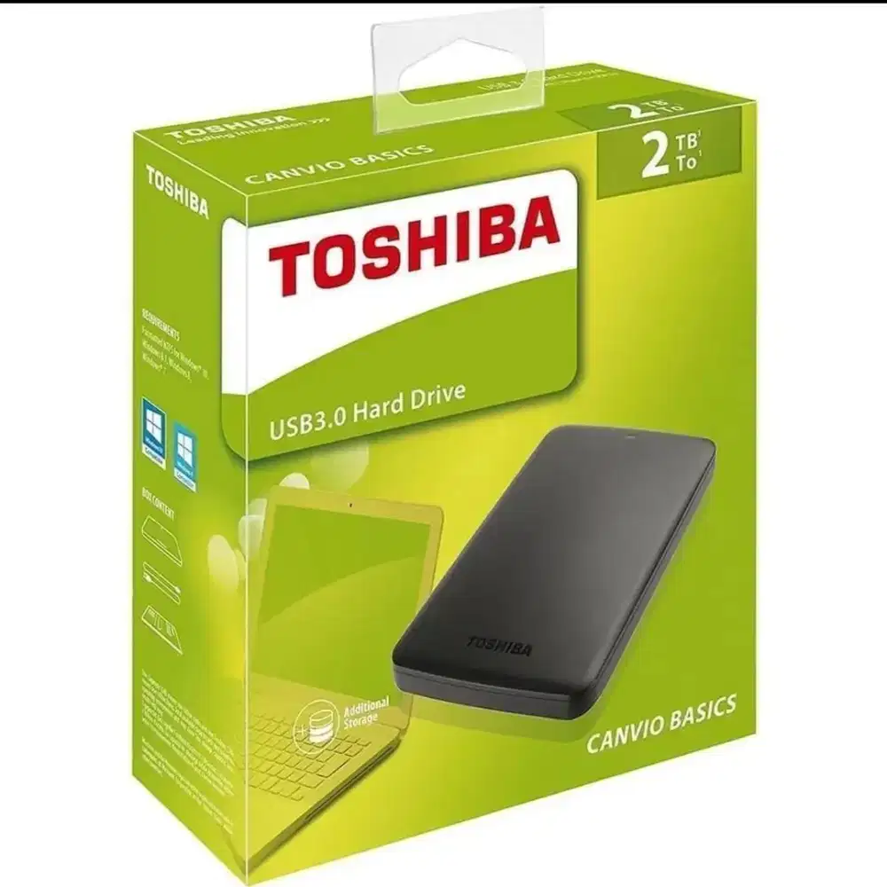 Hardisk eksternal 2tb Tosiba
