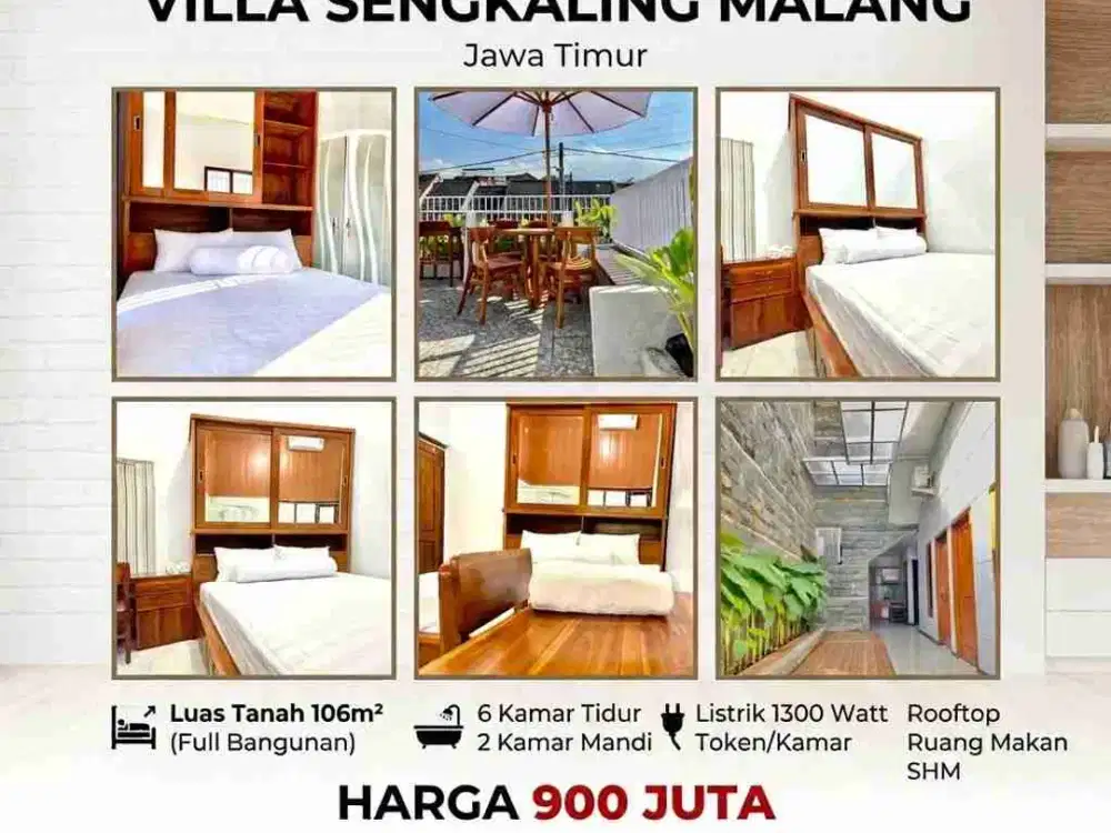 Dijual Villa Sengkaling Malang, Jawa Timur