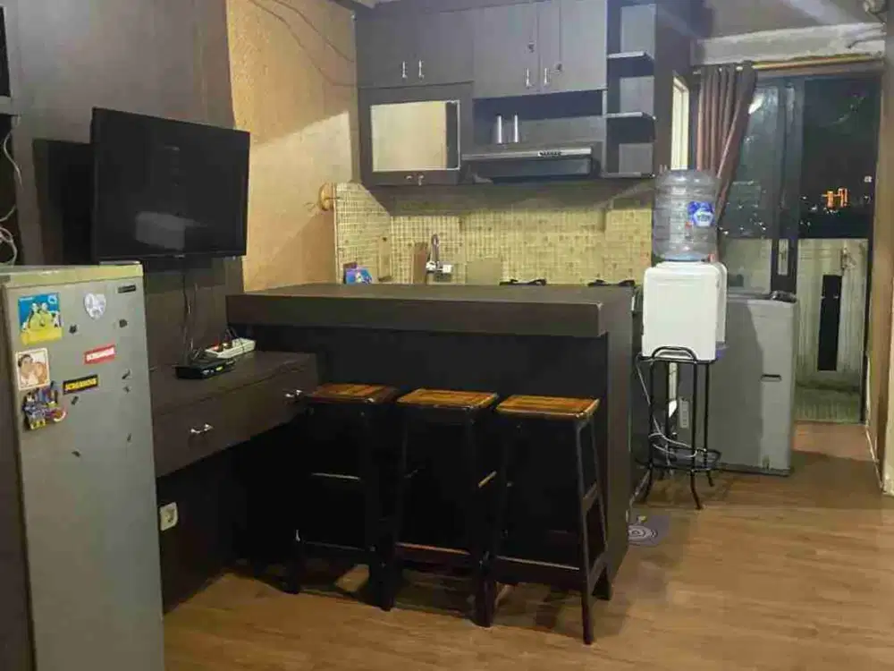 disewakan murah 1br tower ab lt 17 siap huni full perabot Casblanca East Residence pondok bambu
