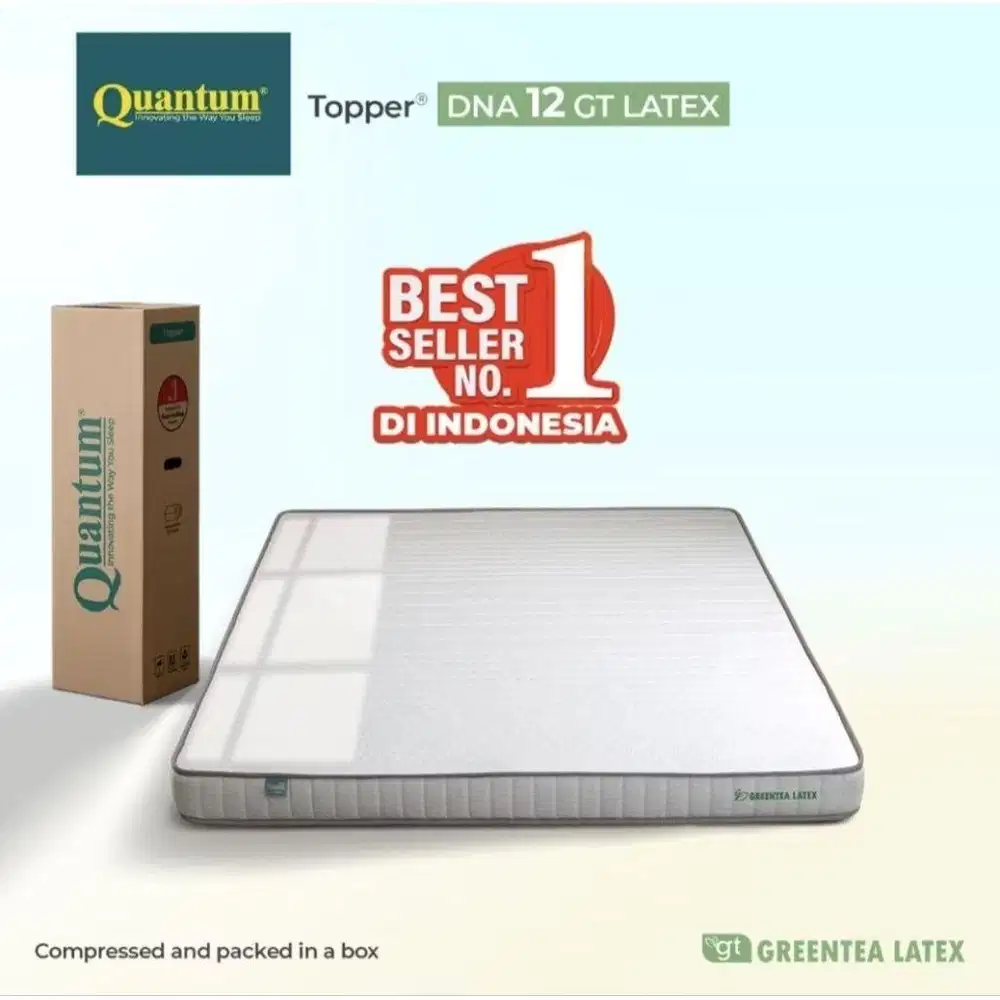 Dijual Quantum Topper Greentea Latex DNA 12 (Tinggi 12 cm)