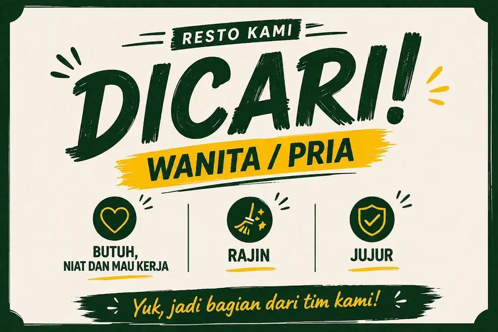 Loker Resto daerah Medang, Gading Serpong