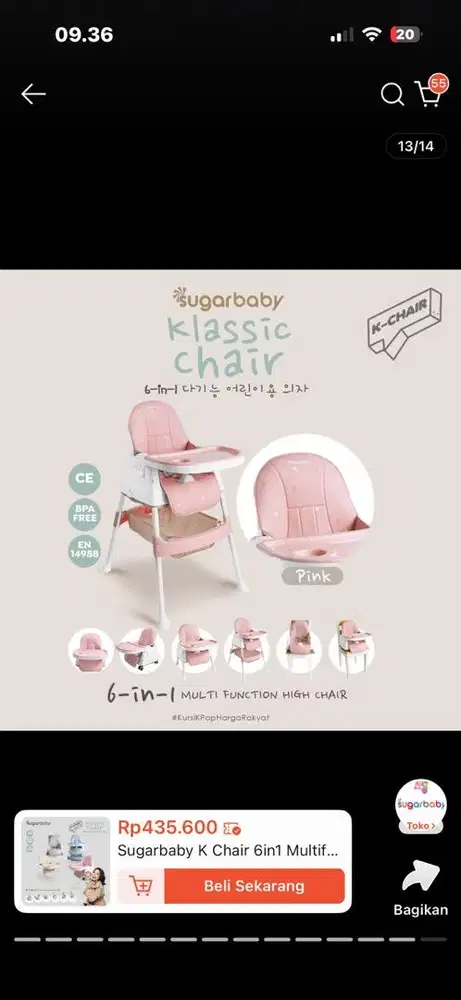 Jual Baby Chair Sugar Baby dan Family Baby Walker