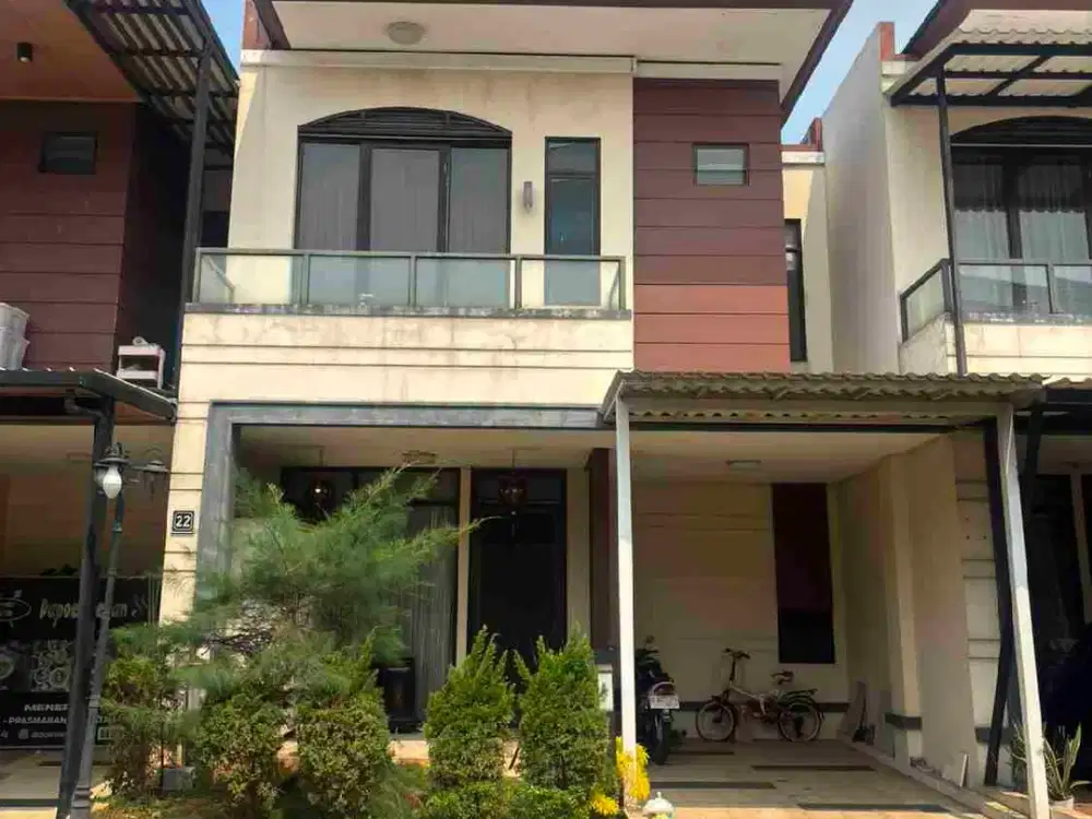 JUAL RUGI RUMAH 2 LANTAI LAVON SWANCITY SEMI FURNISH 4 KAMAR CIKUPA TANGERANG