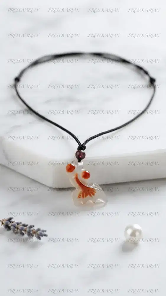 Imperial White Jade Koi Pendant | Artisan Hand-Carved