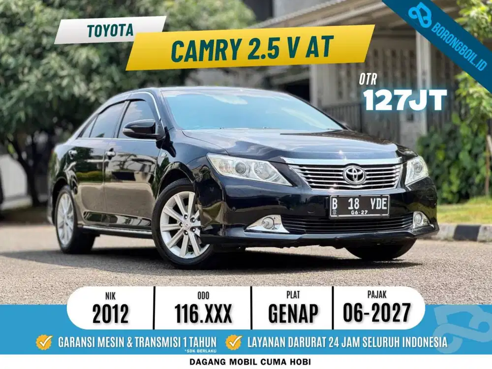 TERMURAHH Toyota Camry 2.5 V AT Hitam Metalik 2012