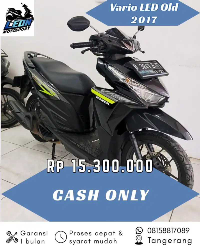 Vario 125 led 2017, jual beli motor seken