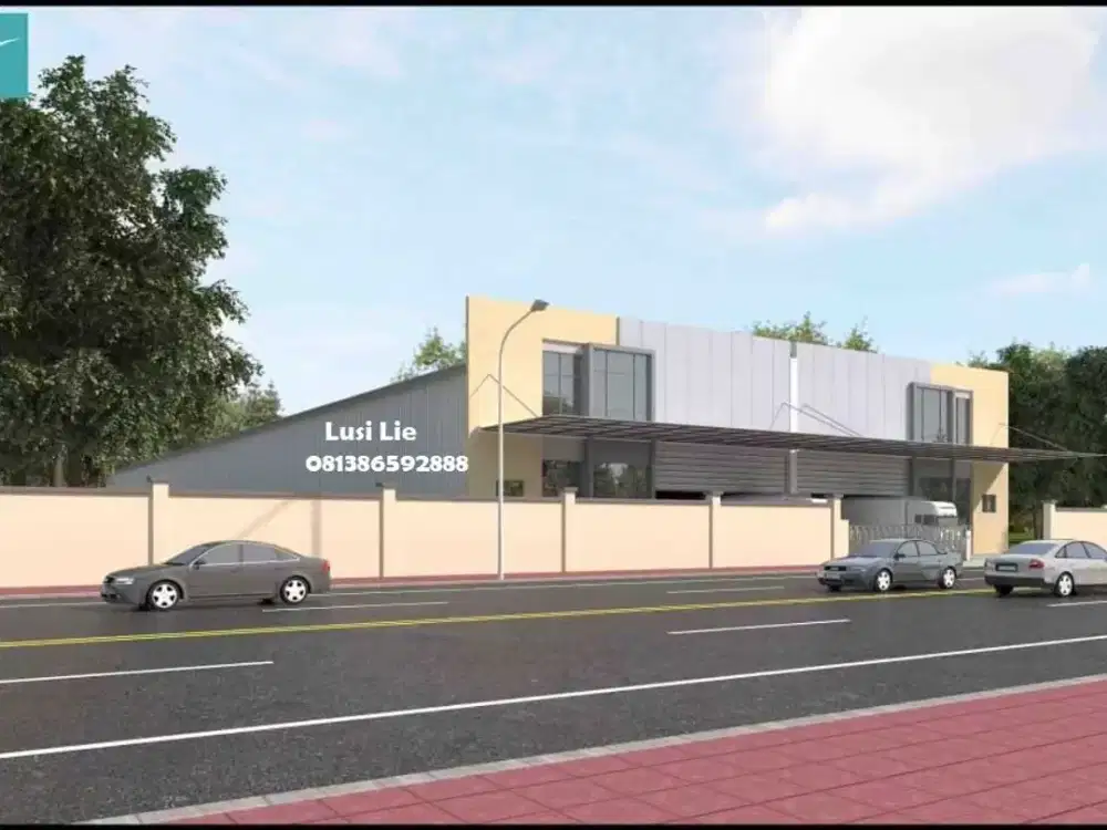 Gudang baru Legok luas 2040m, masuk kontainer lokasi bagus dkt bsd