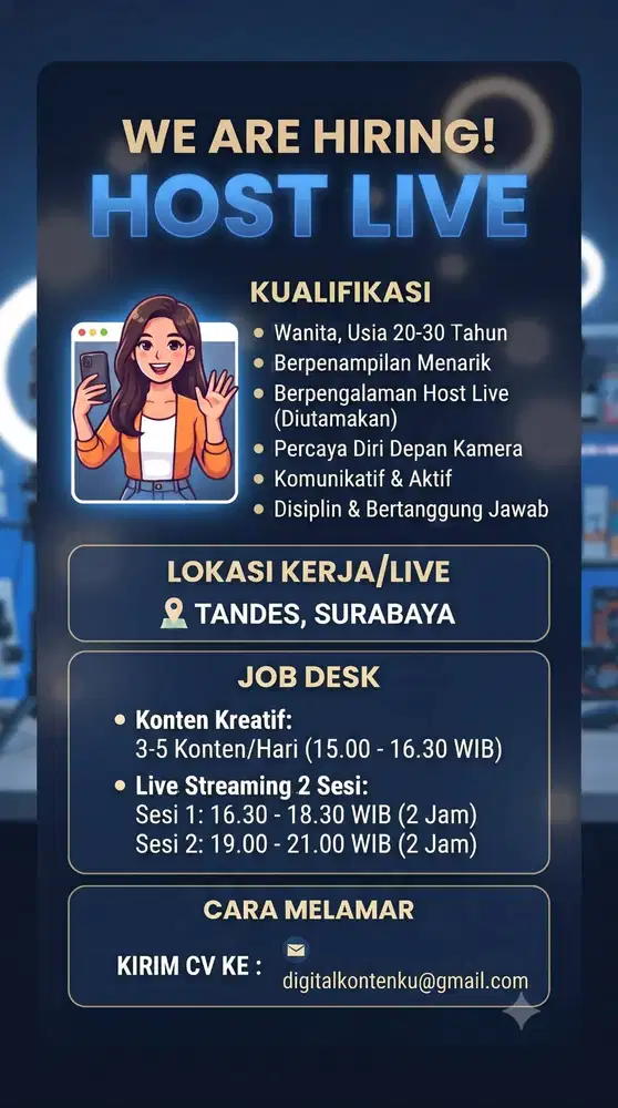 Lowongan Kerja Host Live