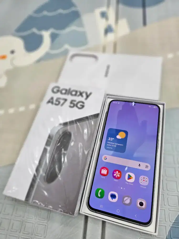 Samsung A57 8/256GB Gray Like New Super Mulus garansi april 2027