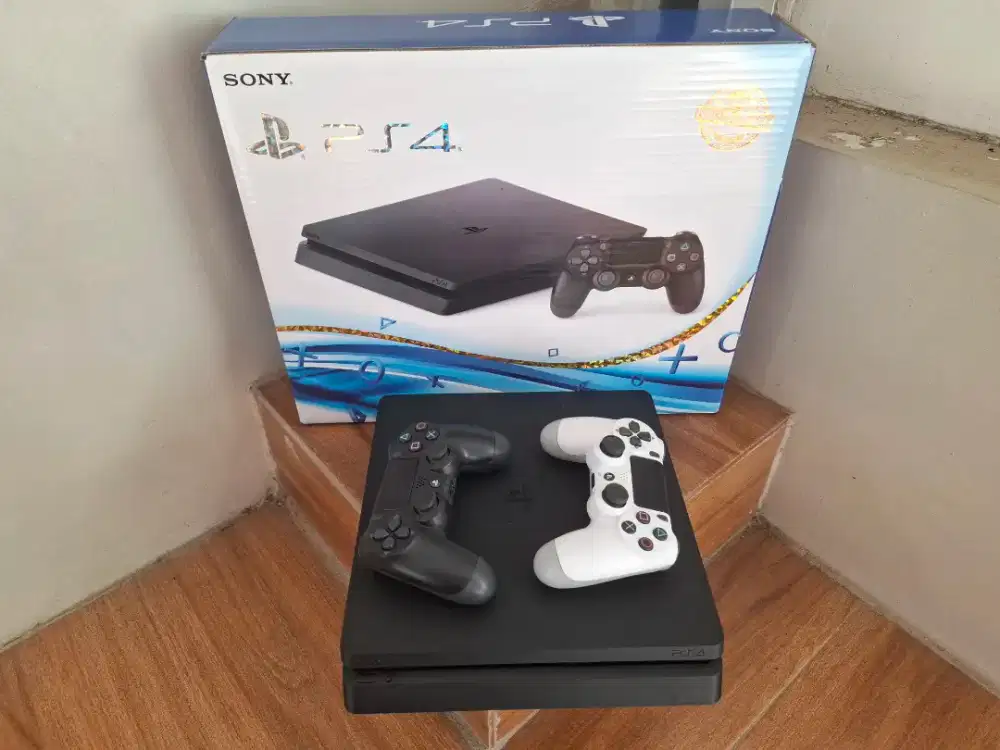 PS4 SLIM ORIGINAL 500GB FULLSET GAME PS 4 O
