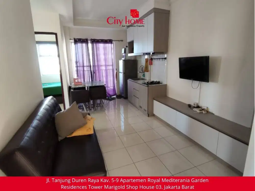 Sewa Apartemen 2 BR Furnished di Mediterania Garden Residences 2