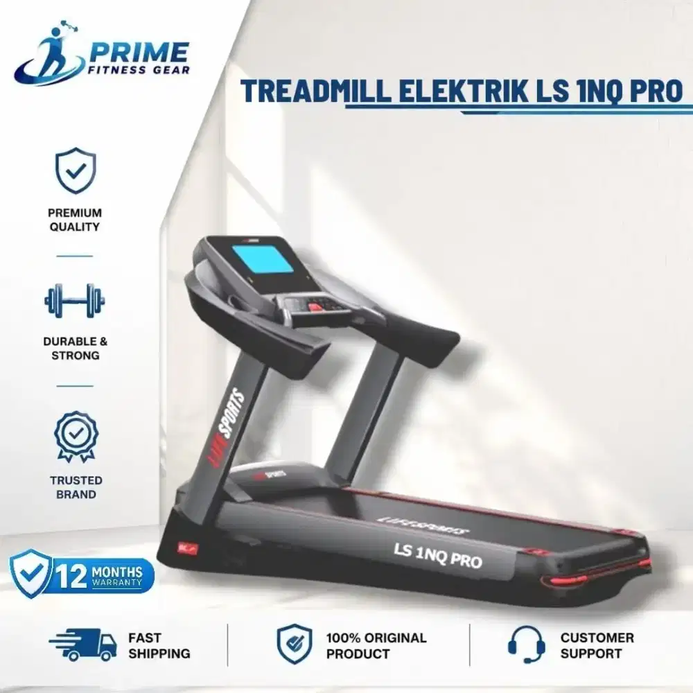 Alat Fitness Gym  Commercial Treadmill Listrik Elektrik LS 1 NQ Pro AC