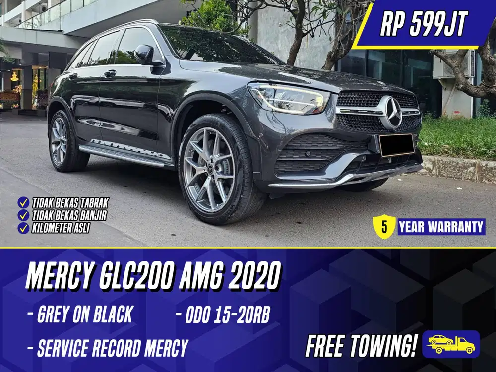 Mercedes Benz GLC200 AMG 2020 Grey on Black Abu-abu Abu Mercy GLC 200