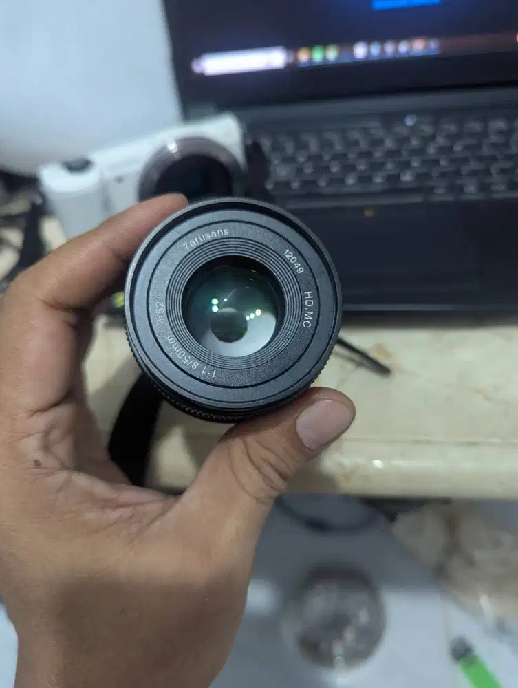 Lensa Kamera 7Artisan 1.8 50mm ex Sony A5000 mirorless normal bersih