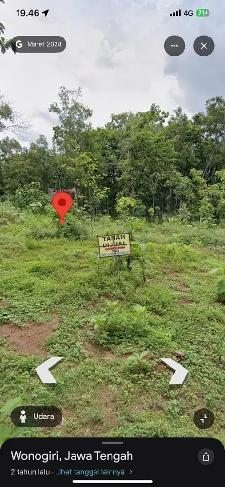 Dijual Tanah SHM 255m2 Wonogiri Kota