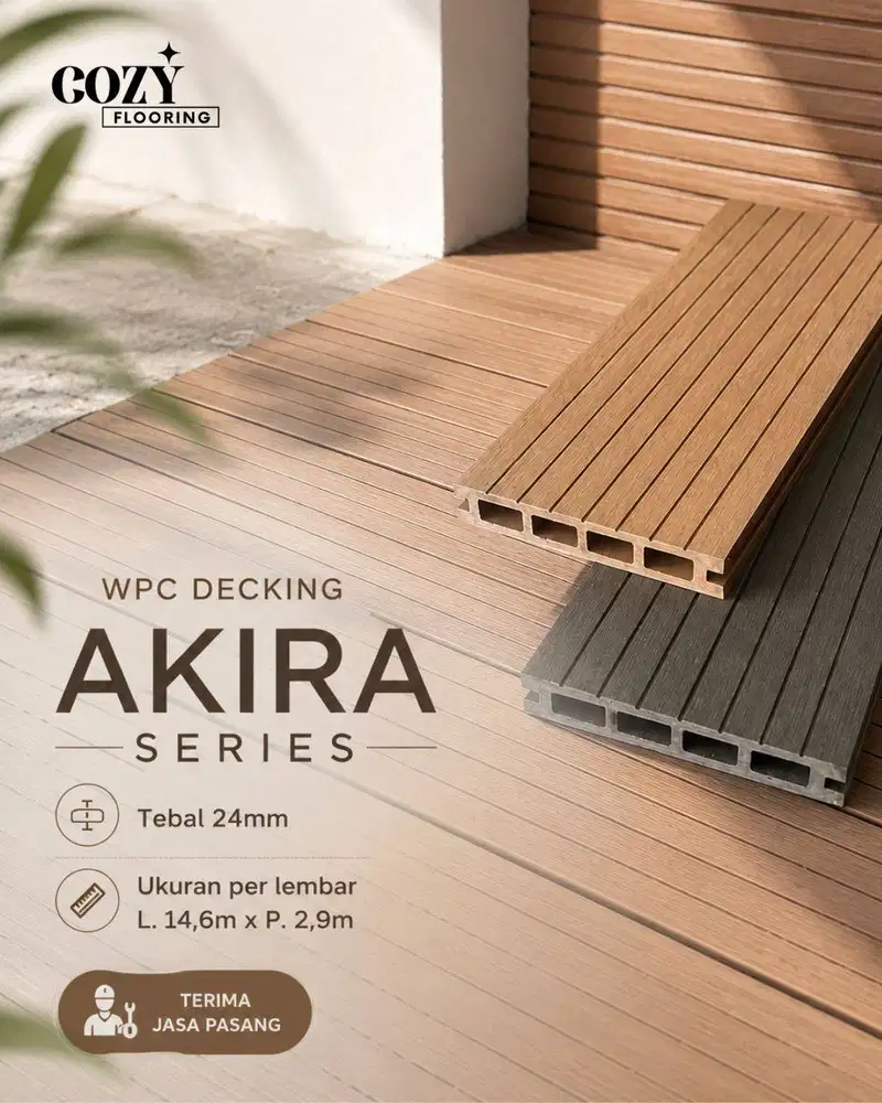 Laiv Decking WPC Akira series lantai outdoor 2,9m per batang - WPC